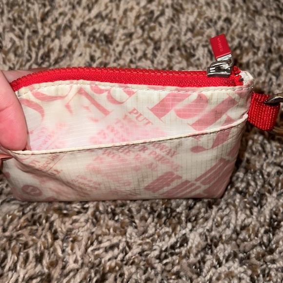 Red Lululemon Keychain Wallet - Picture 4 of 5